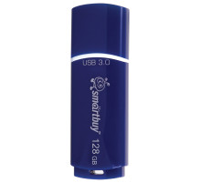 Флеш-диск 128 GB, SMARTBUY Crown, USB 3.0, синий, SB128GBCRW-Bl