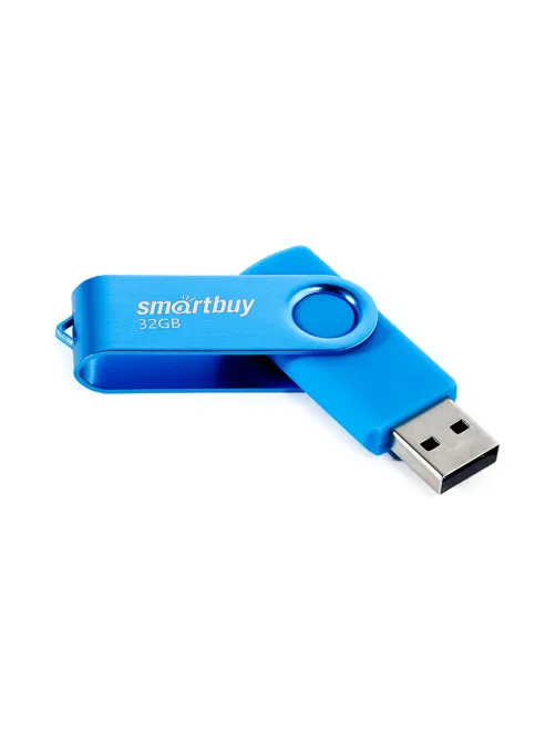 Флеш-диск 32 GB SMARTBUY Twist USB 2.0, синий, SB032GB2TWB