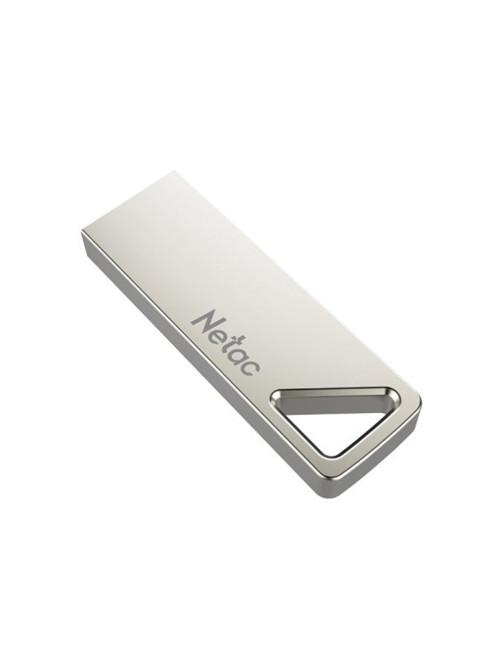 Флеш-диск 64 GB NETAC U326, USB 2.0, металлический корпус, серебристый, NT03U326N-064G-20PN