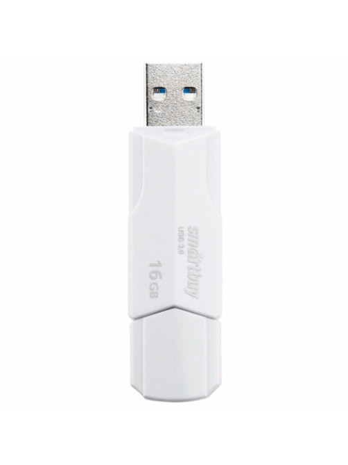 Флеш-диск 16 GB SMARTBUY Clue USB 2.0, белый, SB16GBCLU-W