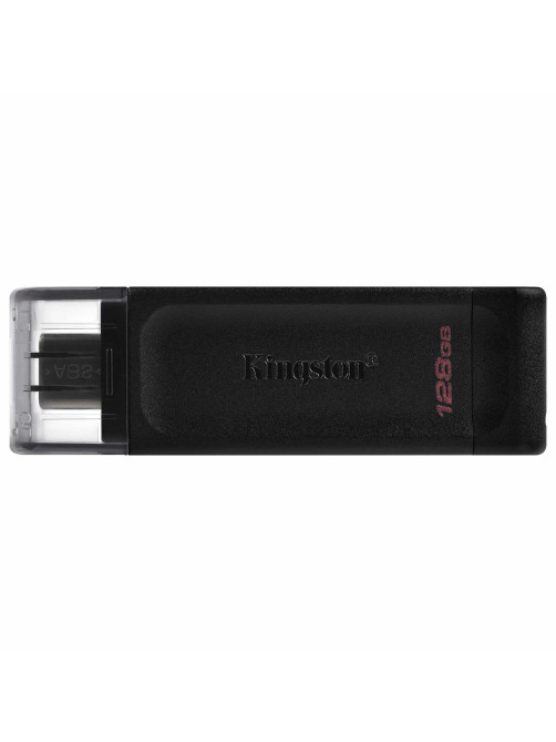 Флеш-диск 128 GB KINGSTON DataTraveler 70, разъем Type-C 3.2, черный, DT70/128GB