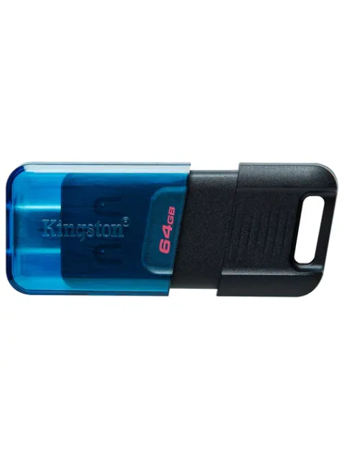 Флеш-диск 64 GB KINGSTON DataTraveler 80M, разъем Type-C 3.2, черный, DT80M/64GB