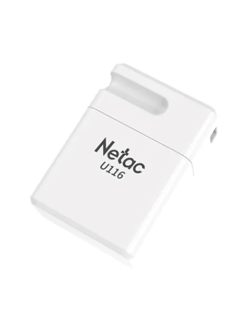 Флеш-диск 16 GB NETAC U116, USB 2.0, белый, NT03U116N-016G-20WH
