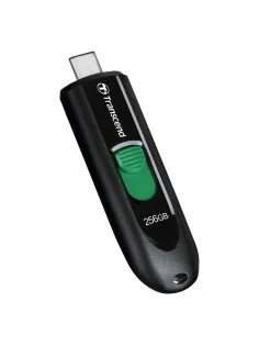 Флеш-диск 256GB TRANSCEND JetFlash 790C, разъем USB Type-С, черный/зеленый, TS256GJF790C