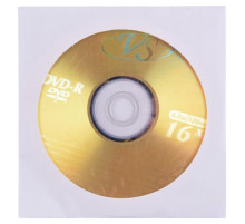 Диск DVD-R VS, 4,7 Gb, 16x, бумажный конверт (1 штука)