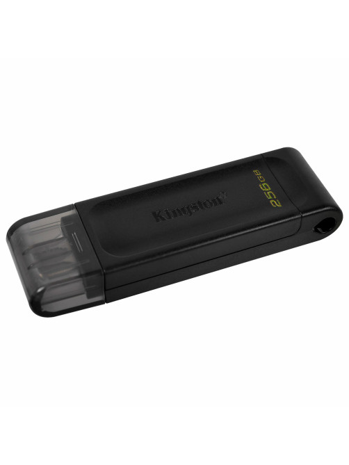 Флеш-диск 256 GB KINGSTON DataTraveler 70, разъем Type-C 3.2, черный, DT70/256GB