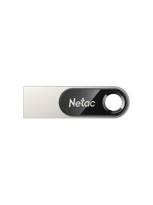 Флеш-диск 64 GB NETAC U278, USB 2.0, металлический корпус, серебристый/черный, NT03U278N-064G-20PN