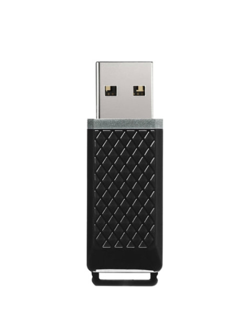 Флеш-диск 8 GB, SMARTBUY Quartz, USB 2.0, черный, SB8GBQZ-K