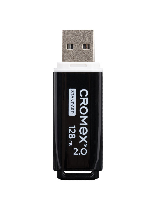 Флеш-диск 128 GB, CROMEX (КРОМЕКС) Standard USB 2.0, черный, 514161