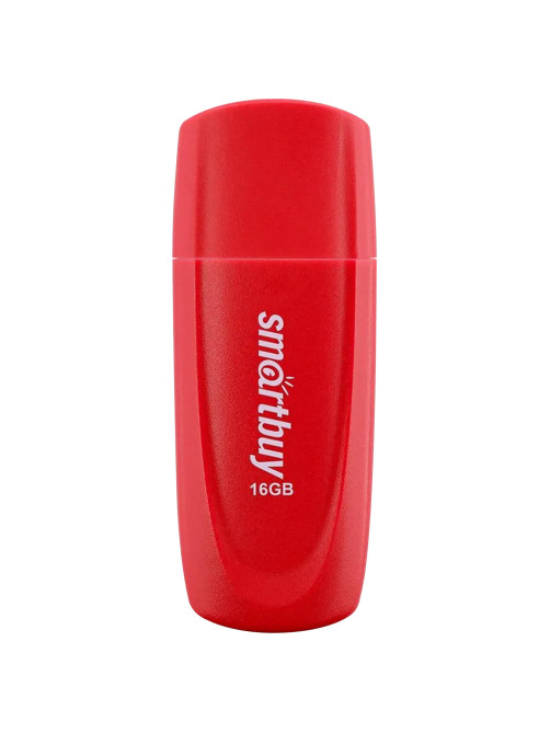 Флеш-диск 16 GB SMARTBUY Scout USB 2.0, красный, SB016GB2SCR