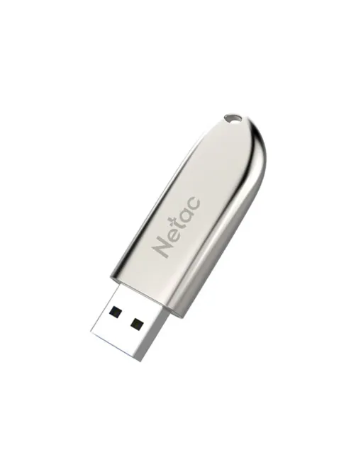 Флеш-диск 32 GB NETAC U352, USB 2.0, металлический корпус, серебристый, NT03U352N-032G-20PN