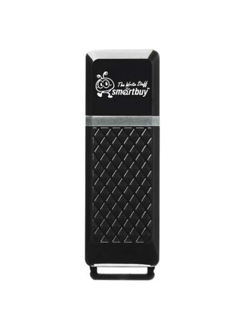Флеш-диск 8 GB, SMARTBUY Quartz, USB 2.0, черный, SB8GBQZ-K