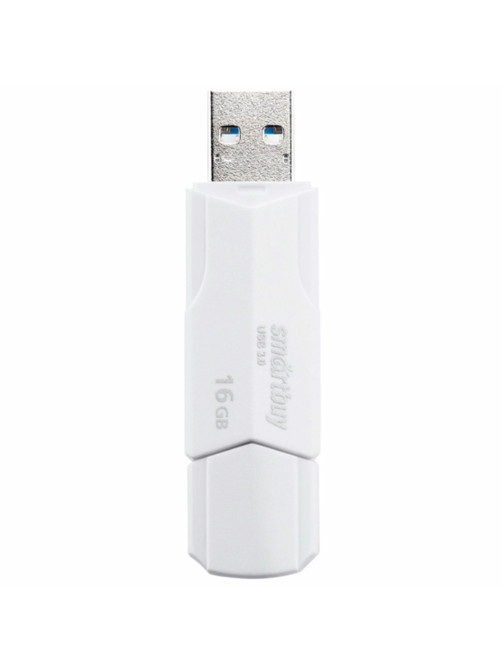 Флеш-диск 16 GB SMARTBUY Clue USB 2.0, белый, SB16GBCLU-W