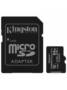 Карта памяти microSDXC 64 GB KINGSTON Canvas Select Plus, UHS-I U1, 100 Мб/с (class 10), адаптер, SDCS2/64GB