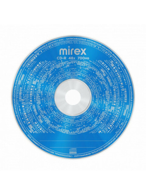 Диск CD-R MIREX, 700 Мб, 48x, Slim Case, КОМПЛЕКТ 5 шт., UL120051A8F