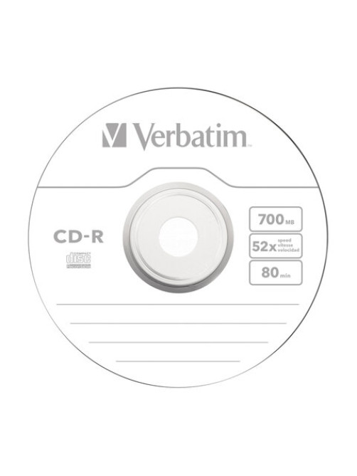 Диск CD-R VERBATIM DataLife, 700 Мб 52x Bulk (термоусадка без шпиля), КОМПЛЕКТ 50 шт., 43787