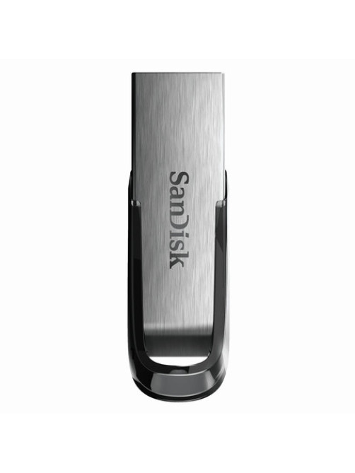 Флеш-диск 32 GB, SANDISK Ultra Flair, USB 3.0, металлический корпус, серебристый/черный, SDCZ73-032G-G46
