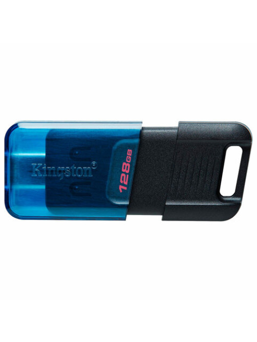 Флеш-диск 128 GB KINGSTON DataTraveler 80 M, разъем Type-C 3.2, черный, DT80M/128GB