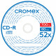 Диск CD-R CROMEX (КРОМЕКС), 700 Mb, 52x, Cake Box (упаковка на шпиле), КОМПЛЕКТ 100 шт., 513778