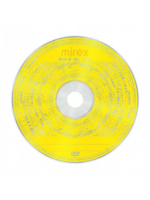Диск DVD-R MIREX, 4,7 ГБ, 16x, Slim Case, 1 штука, UL130003A1S