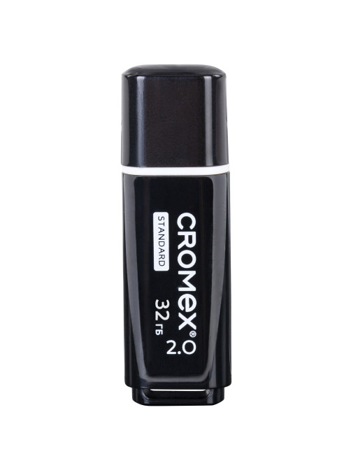 Флеш-диск 32 GB, CROMEX (КРОМЕКС) Standard USB 2.0, черный, 514159