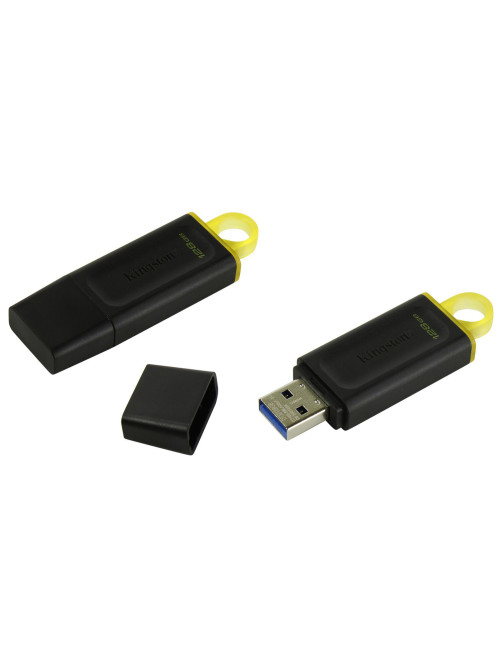 Флеш-диск 128 GB KINGSTON DataTraveler Exodia, разъем USB 3.2, черный/желтый, DTX/128GB