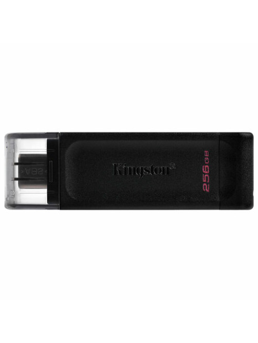Флеш-диск 256 GB KINGSTON DataTraveler 70, разъем Type-C 3.2, черный, DT70/256GB