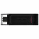 Флеш-диск 256 GB KINGSTON DataTraveler 70, разъем Type-C 3.2, черный, DT70/256GB