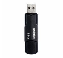Флеш-диск 32GB SMARTBUY Clue USB 2.0, черный, SB32GBCLU-K
