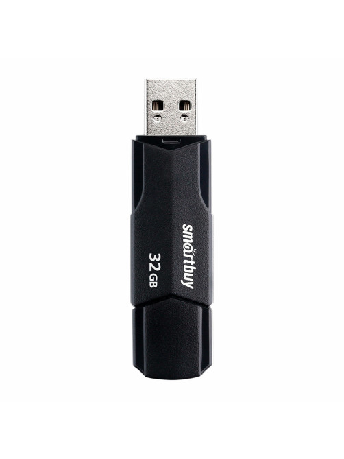 Флеш-диск 32GB SMARTBUY Clue USB 2.0, черный, SB32GBCLU-K