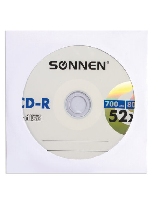 Конверты для CD/DVD (125х125 мм) с окном, бумажные, клей декстрин, КОМПЛЕКТ 25 шт., BRAUBERG, 123599