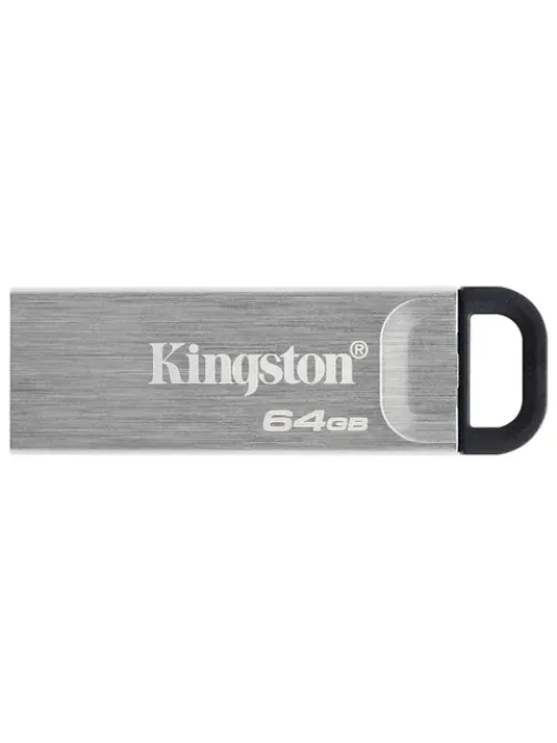 Флеш-диск 64 GB KINGSTON DataTraveler Kyson, разъем USB 3.2, серебряный, DTKN/64GB