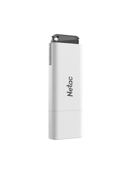 Флеш-диск 64 GB NETAC U185, USB 2.0, белый, NT03U185N-064G-20WH