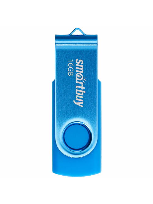 Флеш-диск 16 GB SMARTBUY Twist USB 2.0, синий, SB016GB2TWB