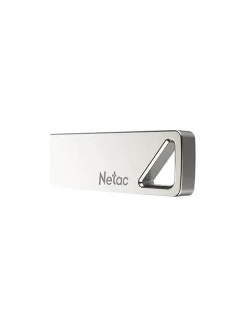 Флеш-диск 64 GB NETAC U326, USB 2.0, металлический корпус, серебристый, NT03U326N-064G-20PN