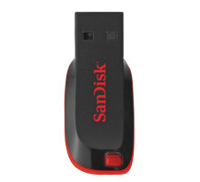 Флеш-диск 16 GB, SANDISK Cruzer Blade, USB 2.0, черный, SDCZ50-016G-B35