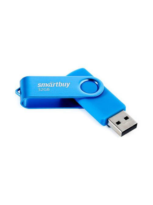 Флеш-диск 32 GB SMARTBUY Twist USB 2.0, синий, SB032GB2TWB