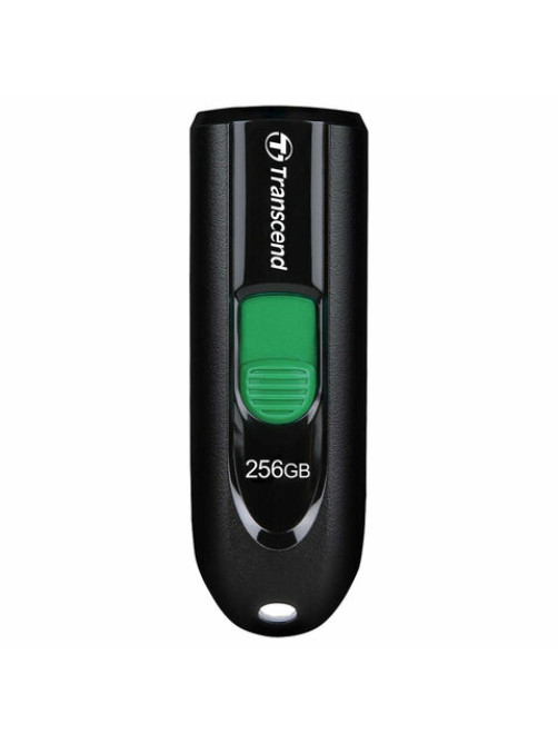 Флеш-диск 256GB TRANSCEND JetFlash 790C, разъем USB Type-С, черный/зеленый, TS256GJF790C