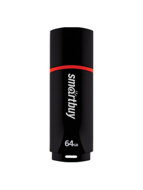 Флеш-диск 64 GB, SMARTBUY Crown, USB 2.0, черный, SB64GBCRW-K
