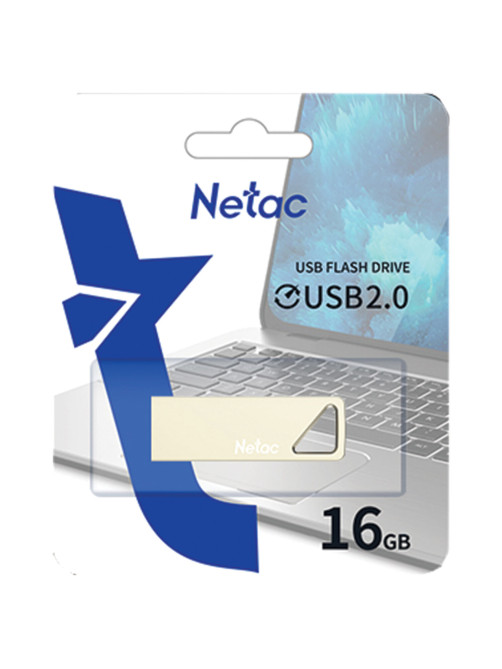 Флеш-диск 16 GB NETAC U326, USB 2.0, металлический корпус, серебристый, NT03U326N-016G-20PN