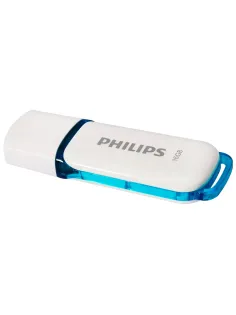 Флеш-диск 16 GB PHILIPS SNOW, разъем USB 2.0, синий, FM16FD70B/97