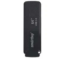 Флеш-диск 64 GB SMARTBUY Dock USB 3.0, черный, SB64GBDK-K3