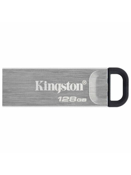 Флеш-диск 128 GB KINGSTON DataTraveler Kyson, разъем USB 3.2, серебряный, DTKN/128GB