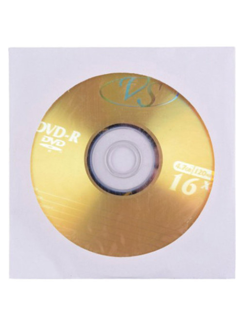 Диск DVD-R VS, 4,7 Gb, 16x, бумажный конверт (1 штука)