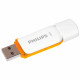Флеш-диск 128 GB PHILIPS SNOW, разъем USB 2.0, желтый, FM12FD70B/97
