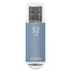 Флеш-диск 32 GB, SMARTBUY V-Cut, USB 2.0, металлический корпус, синий, SB32GBVC-B