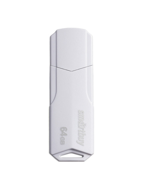 Флеш-диск 64 GB SMARTBUY Clue, USB 2.0, белый, SB64GBCLU-W