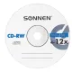 Диск CD-RW SONNEN 700 Mb 4-12x Bulk (термоусадка без шпиля), КОМПЛЕКТ 50 шт., 512578