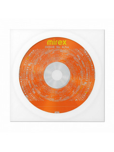 Диск DVD+R (плюс) MIREX, 4,7 ГБ, 16x, бумажный конверт, 1 штука, UL130013A1C