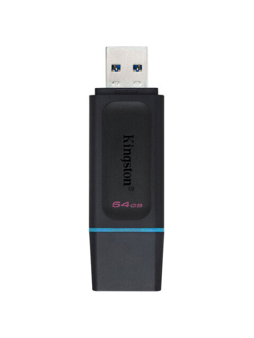 Флеш-диск 64 GB KINGSTON DataTraveler Exodia, разъем USB 3.2, черный/бирюзовый, DTX/64GB